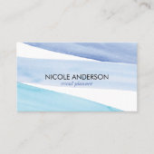 Blue Waterverf Splash Visitekaartje (Voorkant)