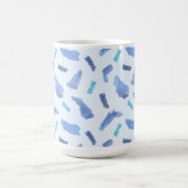 Blue Waterverf Spots 15 oz Morphing Mok (Midden)