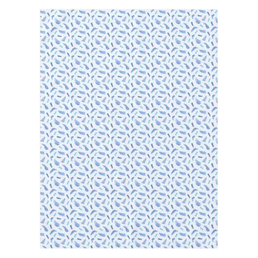 Blue Waterverf Spots Tablecloth 52' x 70' Tafelkleed (Voorkant)