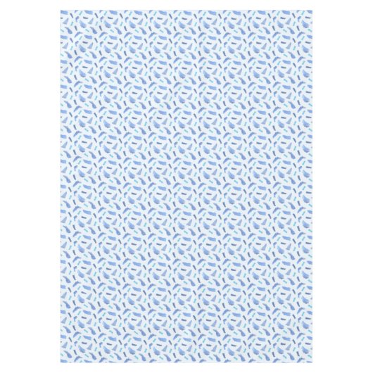 Blue Waterverf Spots Tablecloth 60' x 84' Tafelkleed (Voorkant)