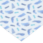 Blue Waterverf Spots Tablecloth 60' x 84' Tafelkleed (Gekanteld)