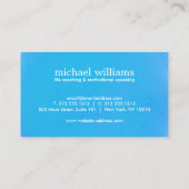 Blue Waterverf Tree Life Coach, Raadgevers Visitekaartje (Achterkant)