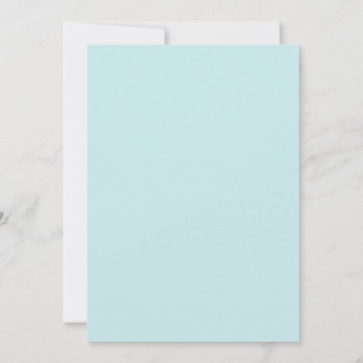 Blue Waterverf Virtual Baby shower Invitation Kaart (Achterkant)