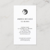 Blue Waterverf Wash Retail Trade Visitekaartje (Achterkant)