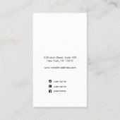 Blue Waterverf Wash Script Earning Display Visitekaartje (Achterkant)