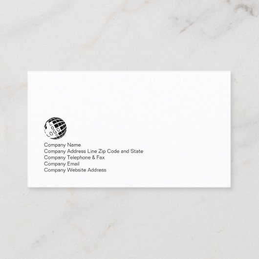 Blue Waterverf Wash Web Design Visitekaartje (Achterkant)