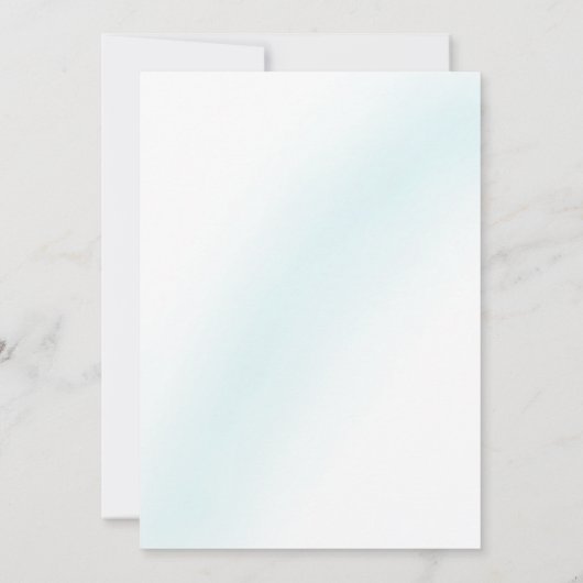 Blue Waterverf Wave Vrijgezellenfeest Kaart (Achterkant)