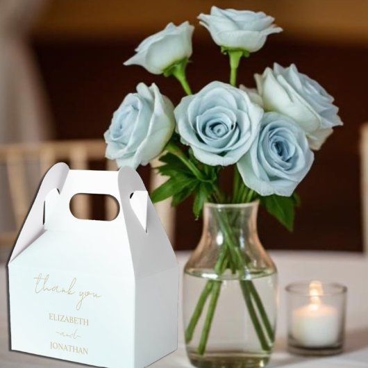 Blue Waterverf Wave Wedding Bedankdoosjes