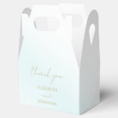 Blue Waterverf Wave Wedding Bedankdoosjes (Geopend)