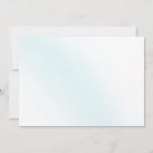 Blue Waterverf Wave Wedding Bedankkaart (Achterkant)