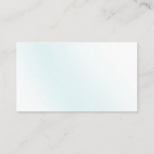 Blue Waterverf Wave Wedding Plaatskaartje (Achterkant)