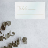 Blue Waterverf Wave Wedding Plaatskaartje