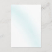 Blue Waterverf Wave Wedding Registry Informatiekaartje (Achterkant)