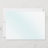 Blue Waterverf Wave Wedding Save The Date (Achterkant)