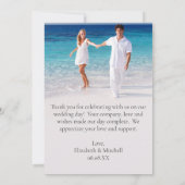 Blue Waterverf Weddenschap Foto Hartelijk dank Kaart