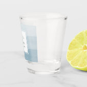 Blue Waterverf Wedding Shot Glass Glas (Rechts)