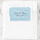 Blue Waterverf Wedding Stickers (Tas)