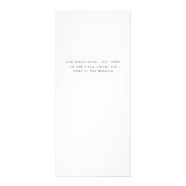 Blue Waterverf Wereldkaart prijslijst Service Menu (Achterkant)