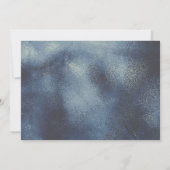 Blue Waterverf Wreath Boy Foto Baptisme Hartelijk  Bedankkaart (Achterkant)