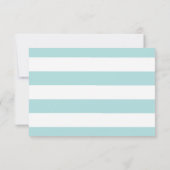 Blue Waterverf x Gold Spletters Bat Mitzvah RSVP Kaartje (Achterkant)