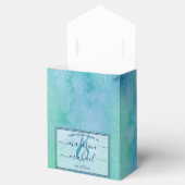 Blue Waterverf Zee Ocean Starfish Wedding Bedankdoosjes (Geopend)