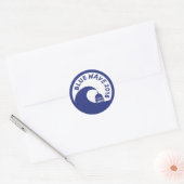 Blue Wave 2018 - Democratische overwinning! ronde  Sticker (Envelop)