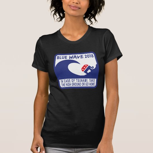 Blue Wave 2018 - Democratische overwinning! T-shirt (Voorkant)