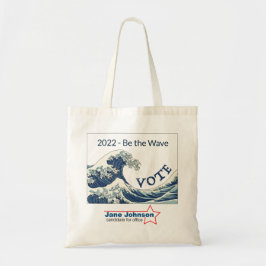 Blue Wave 2022 - aanpasbare campagnecanvas tas