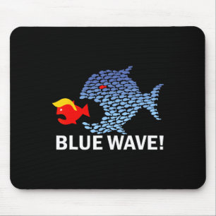 Blue Wave 2024 Funny Big Fish Eat Little Fish Trum Muismat
