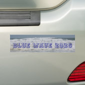 Blue Wave 2026  Bumpersticker (Op auto)