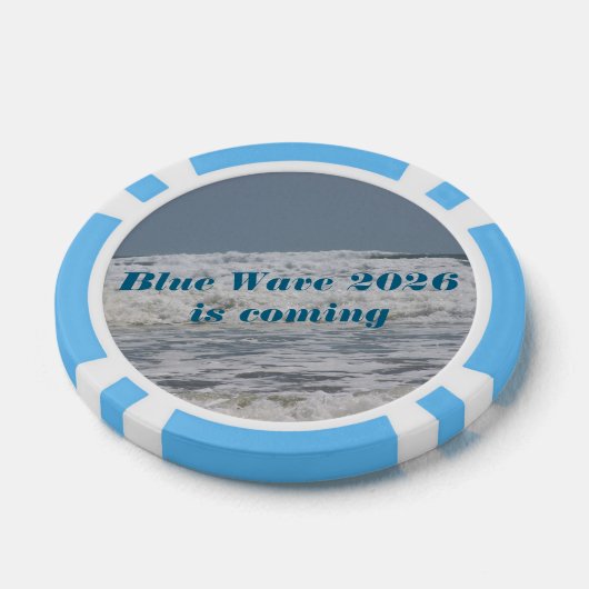 Blue Wave 2026 poker chips (Enkel)