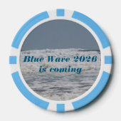 Blue Wave 2026 poker chips (Voorkant)
