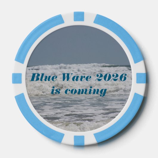 Blue Wave 2026 pokerfiches Poker Chips (Voorkant)
