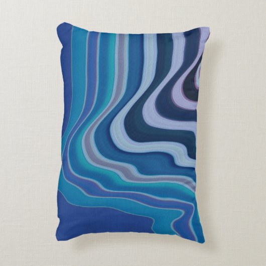 Blue Wave Accent Kussen (Achterkant (Verticaal))