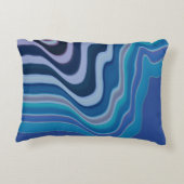Blue Wave Accent Kussen (Achterkant)