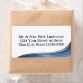 Blue Wave-adres Etiket (Insitu)