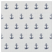 Blue Wave Anchor Navy/Wht ID836 Stof (Close Up)