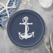 Blue Wave Anchor V2 Wht/Navy ID836 Papieren Bordje