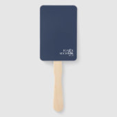 Blue Wave Anchor Wedding ID836 Handwaaier (Achterkant)