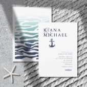 Blue Wave Anchor Wedding Navy/Wht ID836