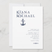 Blue Wave Anchor Wedding Navy/Wht ID836 (Voorkant)
