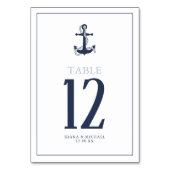 Blue Wave Anchor Wedding Navy/Wht ID836 Kaart (Voorkant)