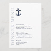 Blue Wave Anchor Wedding Navy/Wht ID836 Menu (Voorkant)