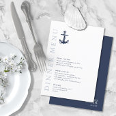 Blue Wave Anchor Wedding Navy/Wht ID836 Menu