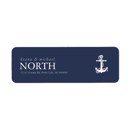 Blue Wave Anchor Wedding Wht/Navy ID836 Etiket (Voorkant)