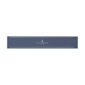Blue Wave Anchor Wedding Wht/Navy ID836 Uitnodigingen Wikkel (Vlak)