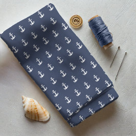 Blue Wave Anchor Wht/Navy ID836 Stof