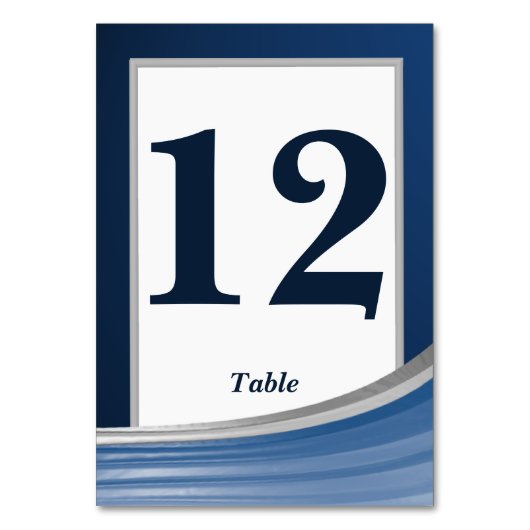 Blue Wave Bar Mitswa Kaart (Achterkant)