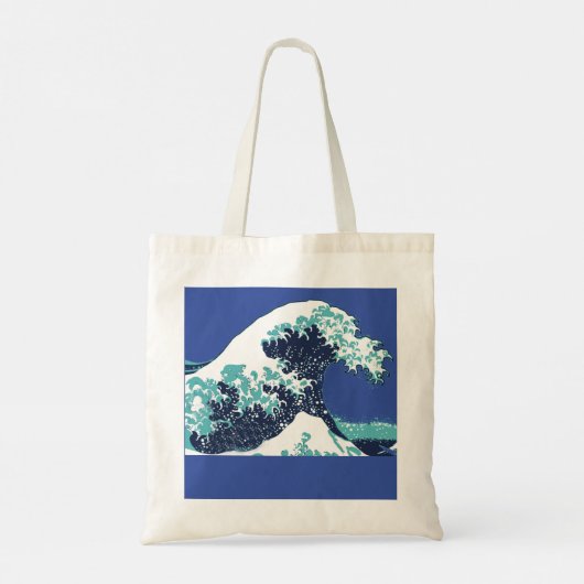 BLUE WAVE Boodschappentas Tote Bag (Achterkant)