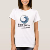 Blue Wave Briefkaart Movement T-shirt (Voorkant)
